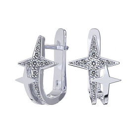 Серьги POKROVSKY - Серебро 925, Фианит (арт. 2101650-00775)