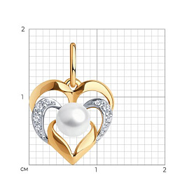 Подвеска SOKOLOV - Золото 375, Жемчуг культивированный (арт. 37793026)