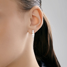 Серьги SOKOLOV - Серебро 925, Фианит (арт. 94027292)