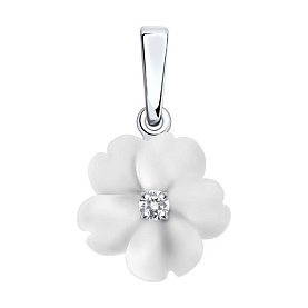 Подвеска Diamant - Серебро 925, Кварц, Фианит (арт. 94-330-01243-1)