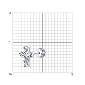 Серьга Diamant - Серебро 925, Фианит (арт. 94-127-02418-1)