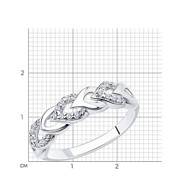 Кольцо SOKOLOV - Серебро 925, Фианит (арт. 94012332)