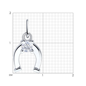 Подвеска Diamant - Серебро 925, Фианит (арт. 94-130-02278-1)