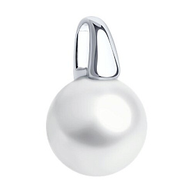 Подвеска Diamant - Серебро 925, Жемчуг имитация (арт. 94-130-01177-1)