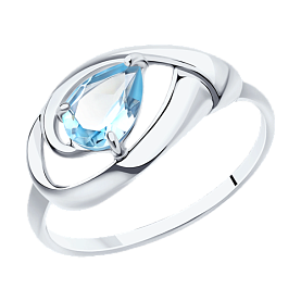 Кольцо Diamant - Серебро 925, Топаз (арт. 94-310-00594-1)