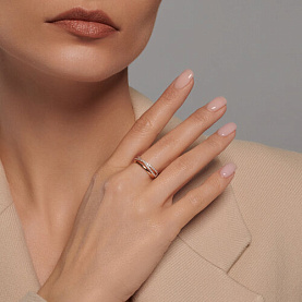 Кольцо SOKOLOV - Золото 375, Фианит (арт. 018011-4)