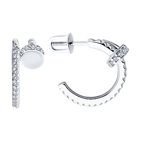 Серьги Diamant - Серебро 925, Фианит (арт. 94-122-02048-1)