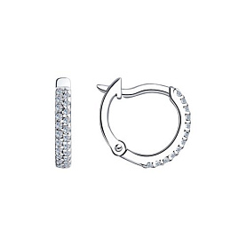 Серьги SOKOLOV - Серебро 925, Фианит (арт. 94020628)