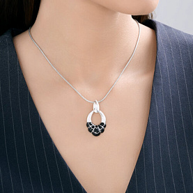 Подвеска Diamant - Серебро 925, Эмаль (арт. 94-130-00031-2)