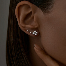 Серьги SOKOLOV - Серебро 925, Фианит (арт. 94024798)