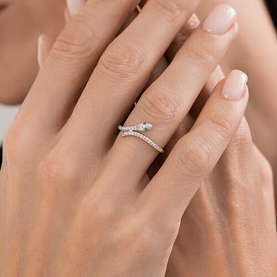 Кольцо Diamant - Серебро 925, Фианит (арт. 94-110-02312-1)