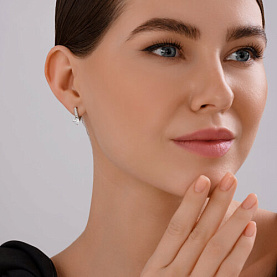 Серьги Diamant - Серебро 925, Фианит (арт. 94-120-02198-1)