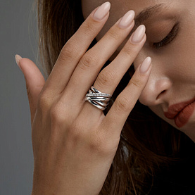 Кольцо SOKOLOV - Серебро 925, Фианит (арт. 94014847)