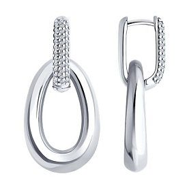 Серьги Diamant - Серебро 925, Фианит (арт. 94-121-01834-1)