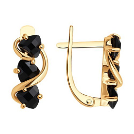 Серьги Diamant - Серебро 925, Шпинель (арт. 93-320-01950-1)