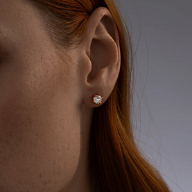 Серьги SOKOLOV - Серебро 925, Фианит (арт. 93020532)