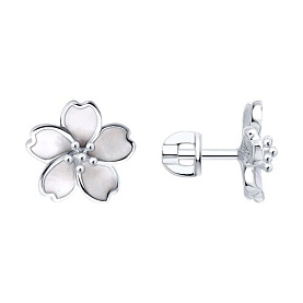 Серьги SOKOLOV - Серебро 925, Эмаль (арт. 94027276)