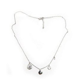 Колье Фиделис - Серебро 925, Фианит (арт. C1HT3625)