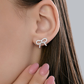 Серьги Diamant - Серебро 925, Фианит (арт. 94-122-00100-1)