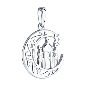 Подвеска SOKOLOV - Серебро 925, Бриллиант (арт. 87030066)