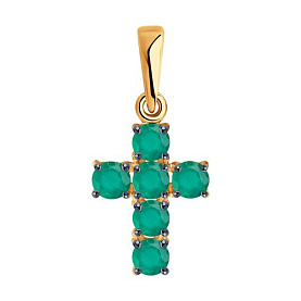 Подвеска Diamant - Золото 585, Агат (арт. 51-330-01631-3)