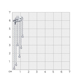 Серьга SOKOLOV - Серебро 925, Фианит (арт. 94170380)
