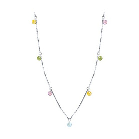 Колье SOKOLOV - Серебро 925, Аметист, Топаз, Хризолит, Цитрин (арт. 92070087)