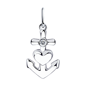 Подвеска Diamant - Серебро 925, Фианит (арт. 94-130-01089-1)