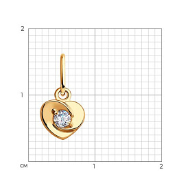 Подвеска SOKOLOV - Золото 375, Фианит (арт. 31-130-01578-1)