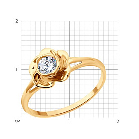 Кольцо Diamant - Золото 585, Фианит (арт. 51-110-02292-1)