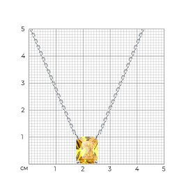 Колье SOKOLOV - Серебро 925, Фианит (арт. 94071076)