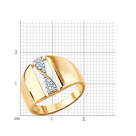 Кольцо SOKOLOV - Серебро 925, Фианит (арт. 93011185)