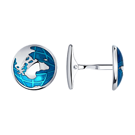 Запонки SOKOLOV - Серебро 925, Эмаль (арт. 94160062)