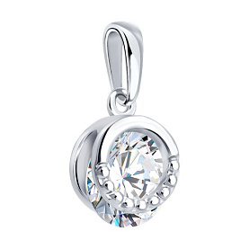 Подвеска Diamant - Серебро 925, Фианит (арт. 94-130-00094-1)