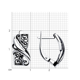 Серьги Diamant - Серебро 925 (арт. 95-120-01204-1)