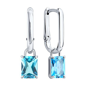 Серьги SOKOLOV - Серебро 925, Топаз (арт. 92023254)