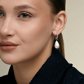 Серьги SOKOLOV - Серебро 925, Жемчуг культивированный (арт. 92025391)
