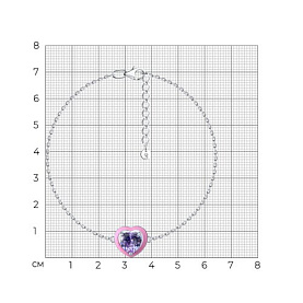Браслет SOKOLOV - Серебро 925, Фианит, Эмаль (арт. 94051530)