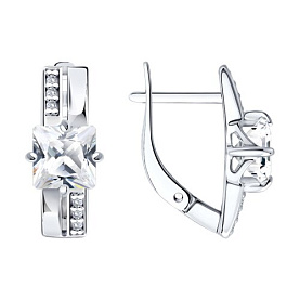 Серьги SOKOLOV - Серебро 925, Фианит (арт. 94027695)