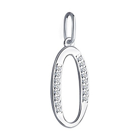 Подвеска SOKOLOV - Серебро 925, Фианит (арт. 94031373)