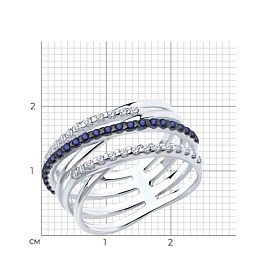 Кольцо SOKOLOV - Серебро 925, Фианит (арт. 94013673)