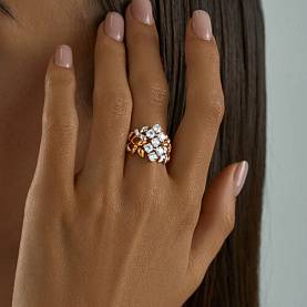 Кольцо SOKOLOV - Серебро 925, Фианит (арт. 93010592)