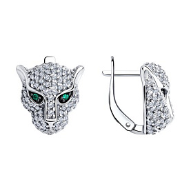 Серьги Diamant - Серебро 925, Фианит (арт. 94025897)