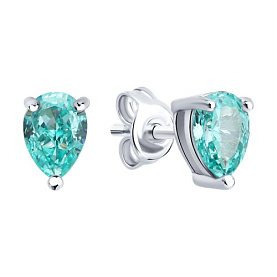 Серьги SOKOLOV - Серебро 925, Фианит (арт. 94027151-91)