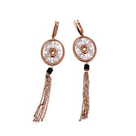 Серьги Кабаровских - Серебро 925, Оникс, Перламутр (арт. 12-7030-6287)