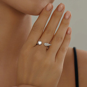 Кольцо SOKOLOV - Серебро 925, Фианит (арт. 94013500)