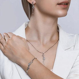 Подвеска SOKOLOV - Серебро 925, Фианит (арт. 94031249)