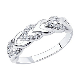 Кольцо SOKOLOV - Серебро 925, Фианит (арт. 94012332)