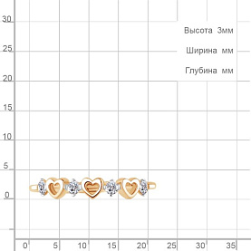 Кольцо Аквамарин - Золото 375, Фианит (арт. 67108.8)
