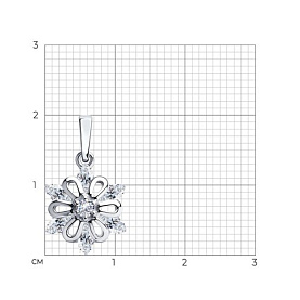 Подвеска SOKOLOV - Серебро 925, Фианит (арт. 94032346)